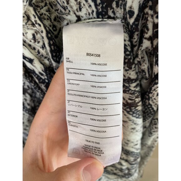 Volcom Womens Black Open‎ Front Cardigan XS/S Viscose Tribal Pattern long sleeve - Picture 5 of 8